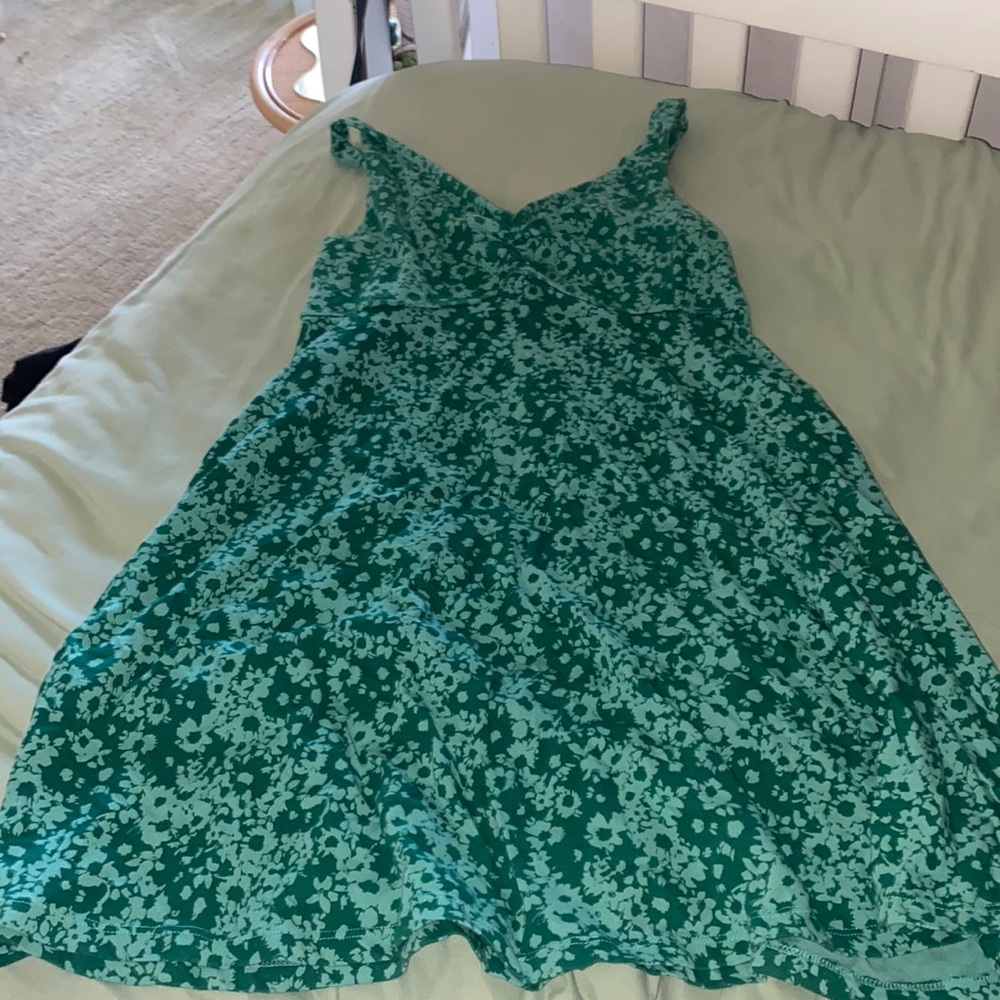 Colsie green floral mini dress